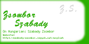 zsombor szabady business card